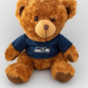 Seattle Seahawks Forever Collectibles Brown and Blue Stuffed Bear